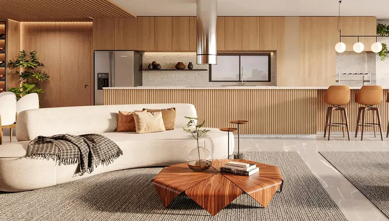 Interior en Baume Itaim (piso piloto de la constructora)